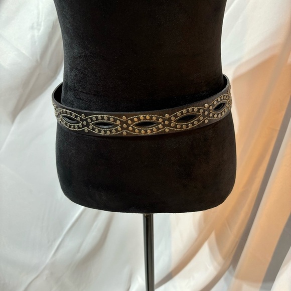 Fossil Leather Belt with Details Size M - Picture 5 of 16